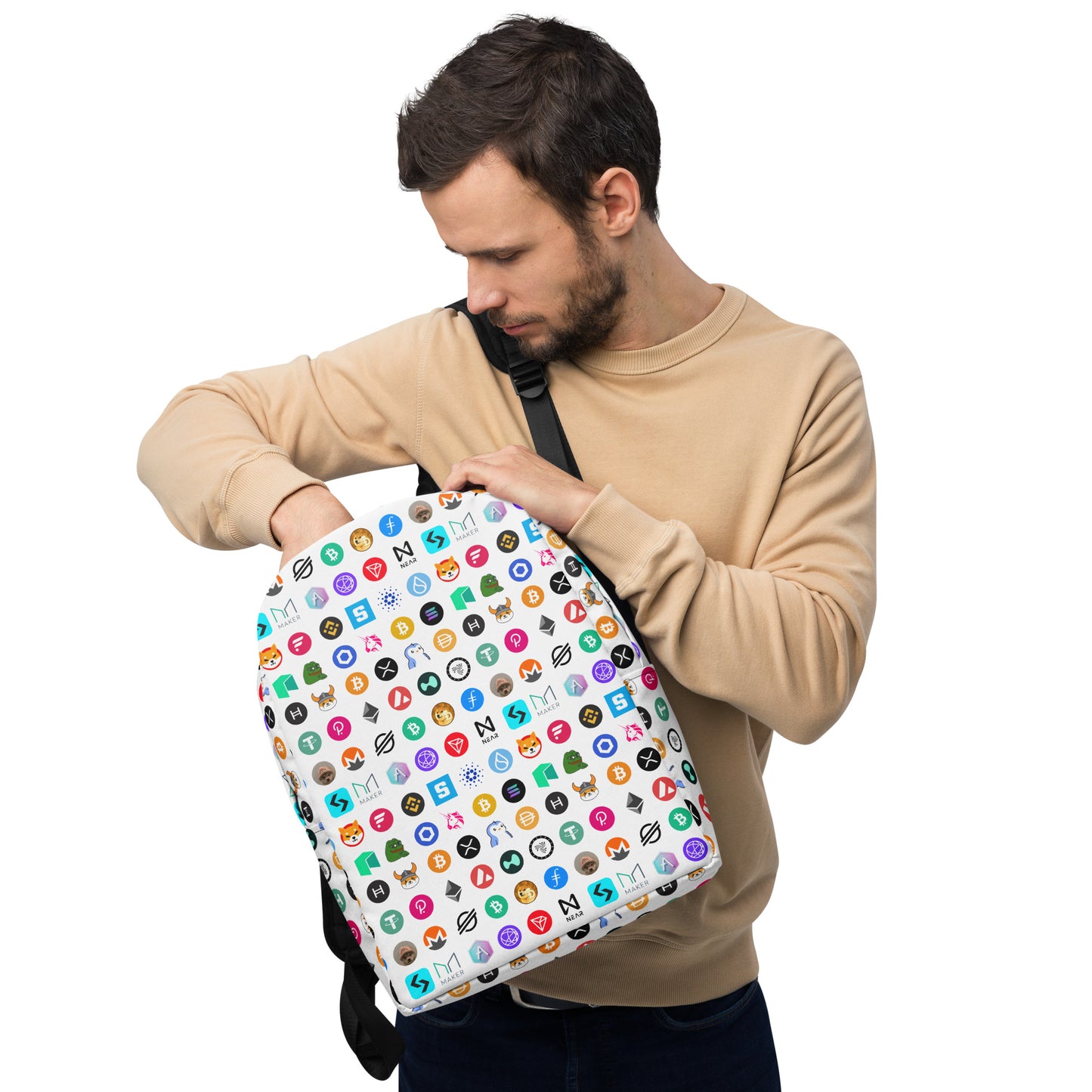 Crypto Allstars Rucksack Weiss