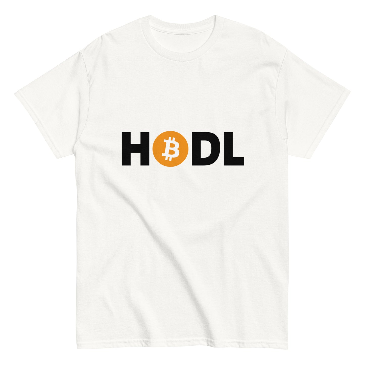 Klassisches Bitcoin HODL T-Shirt im AJHODL Design