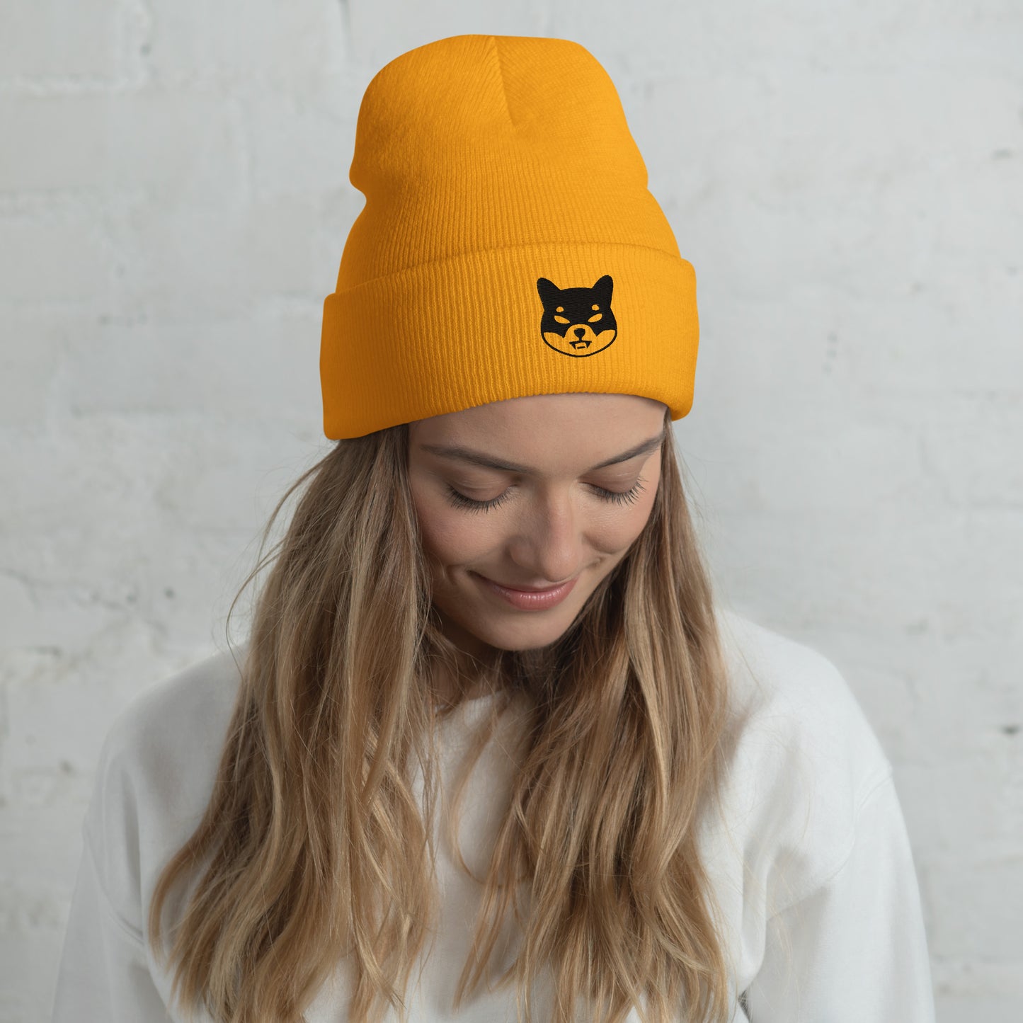 Damen Batman Shiba Inu Beanie Schwarz
