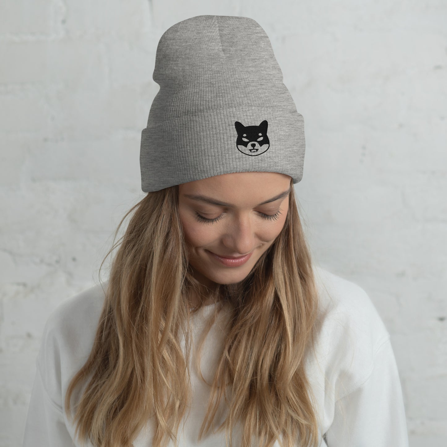 Damen Batman Shiba Inu Beanie Schwarz