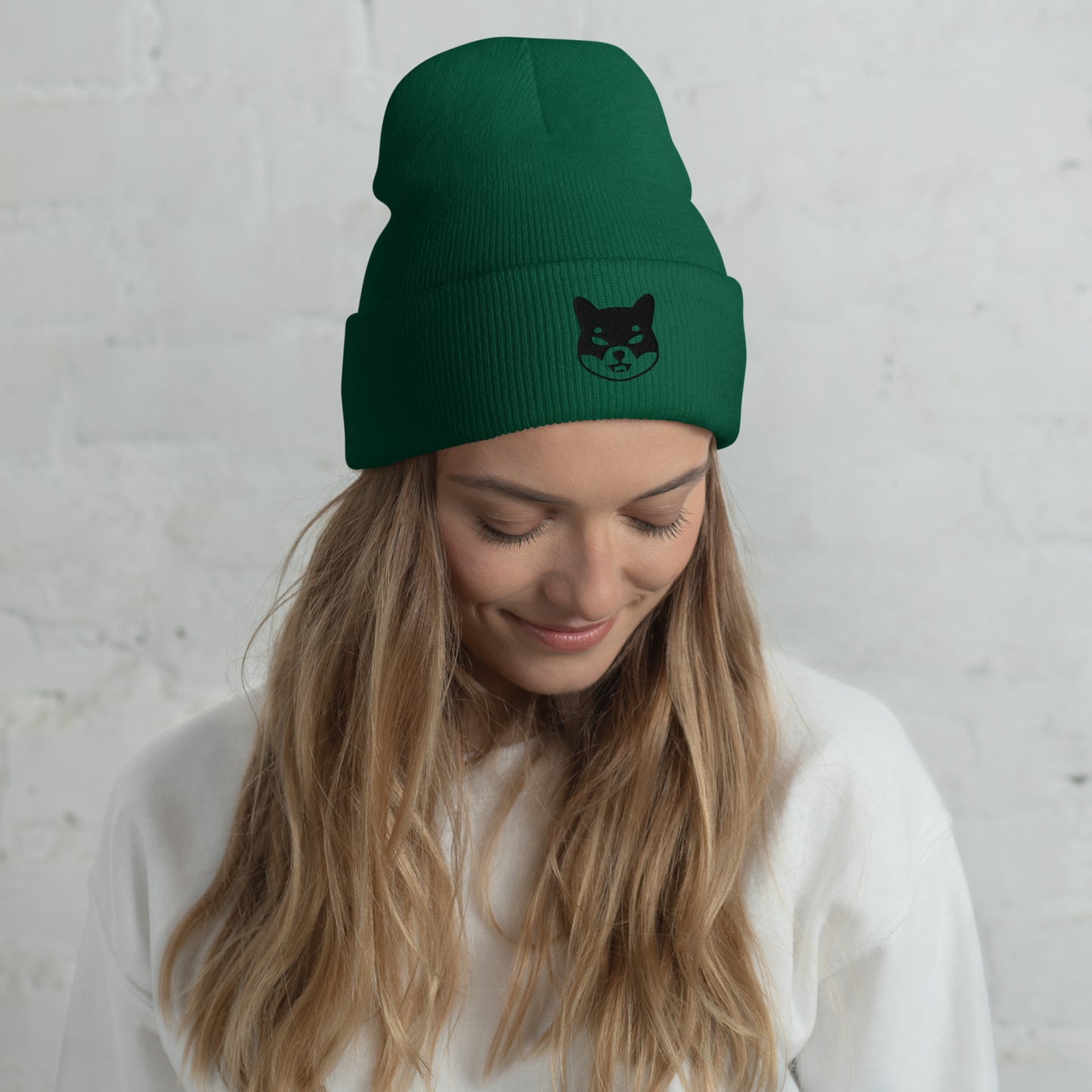 Damen Batman Shiba Inu Beanie Schwarz