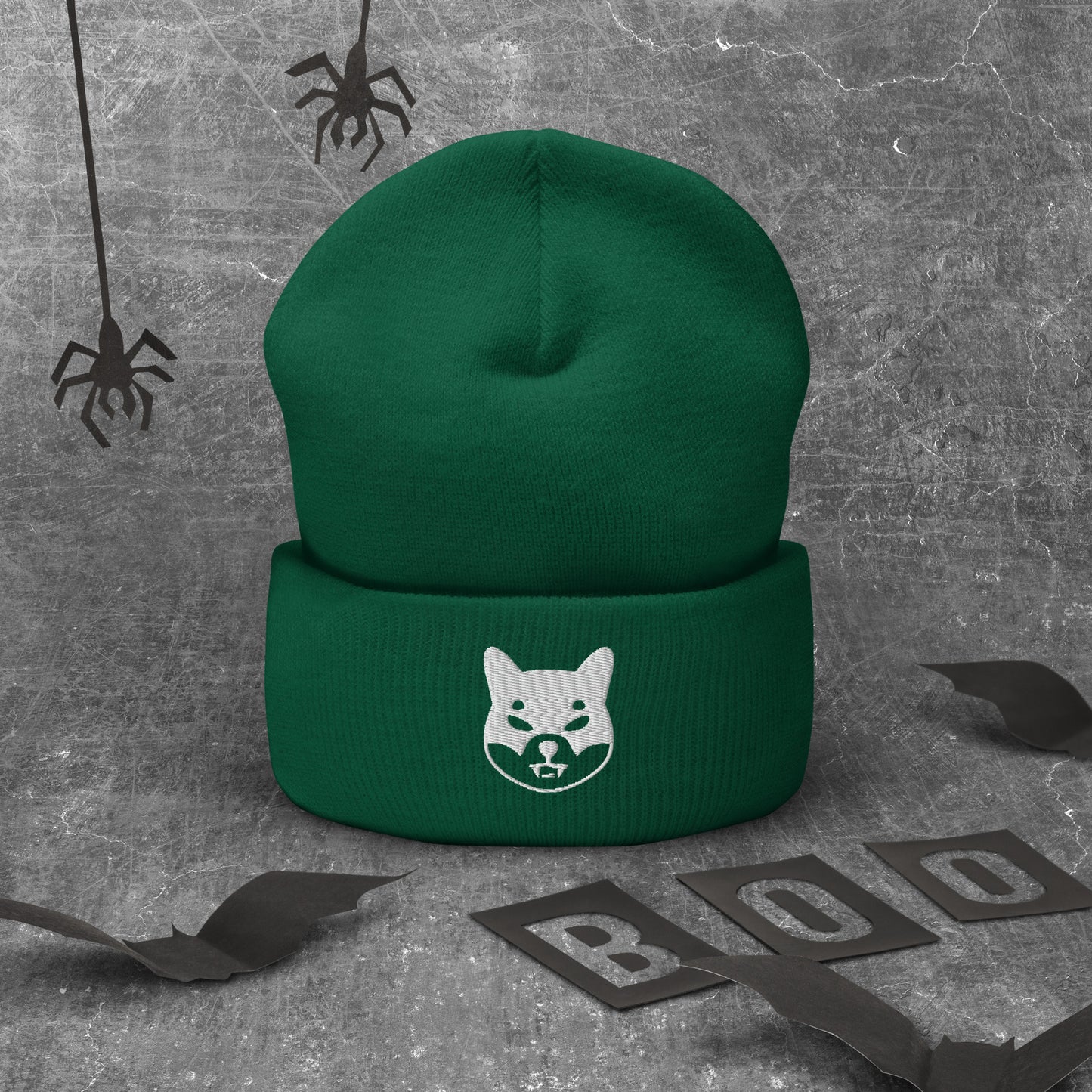 Herren Batman Shiba Inu Beanie Weiss