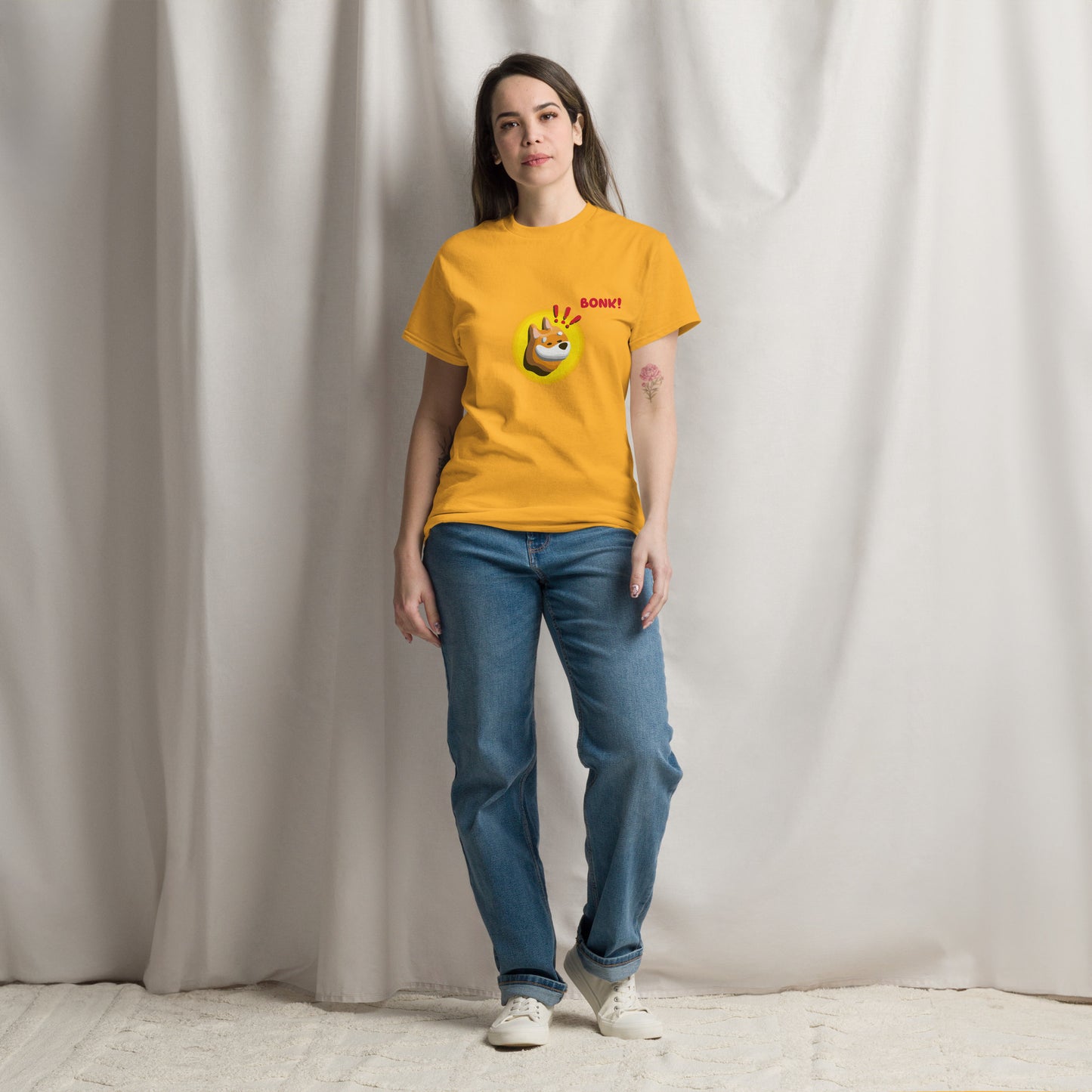 Damen Bonk Meme Coin T-Shirt