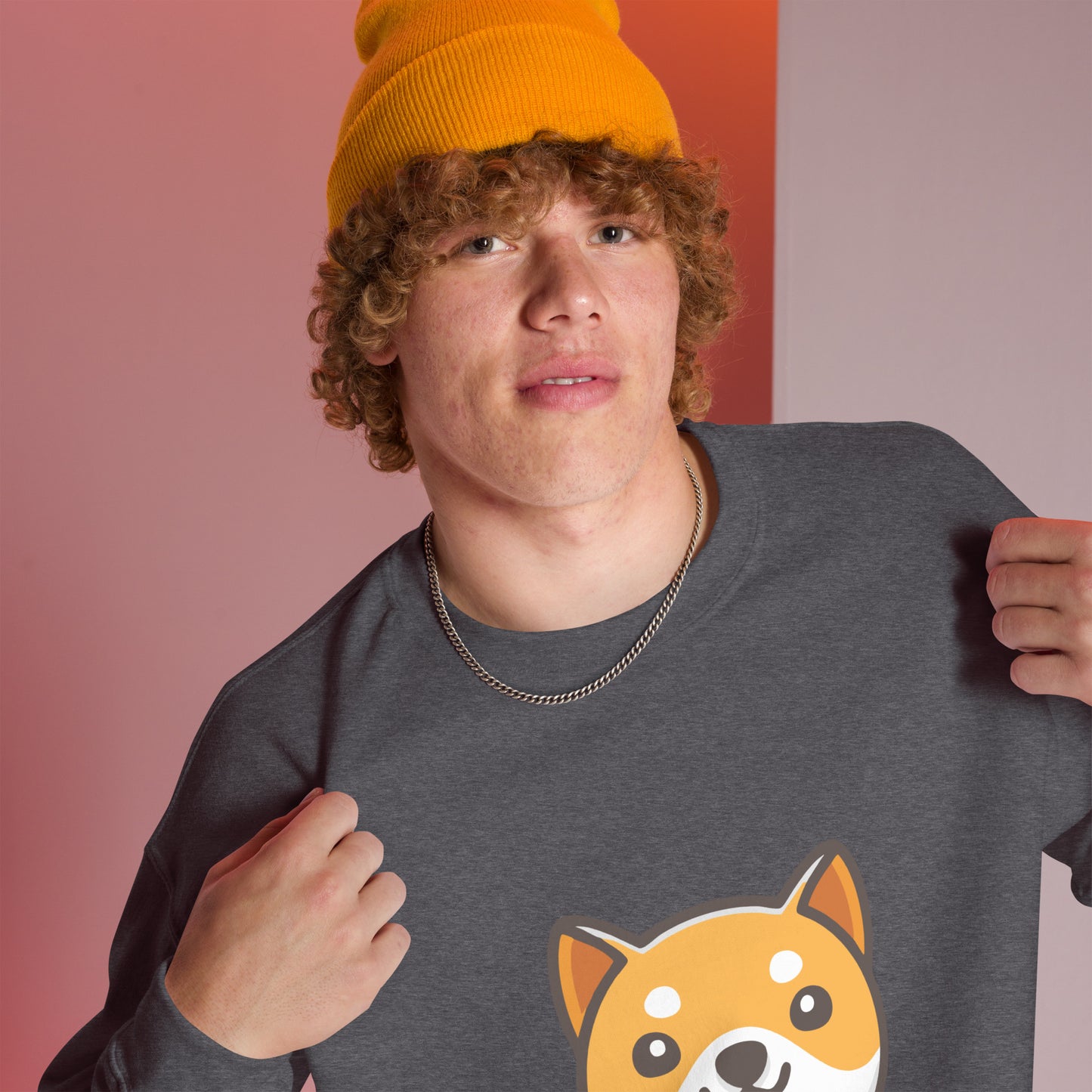 Herren Baby Shiba Inu Sweater