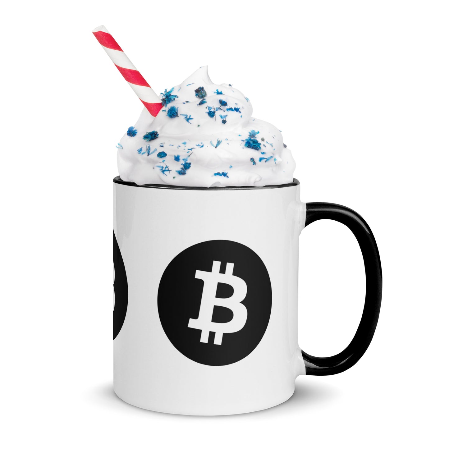 Bitcoin Tasse Schwarz oder Gelb