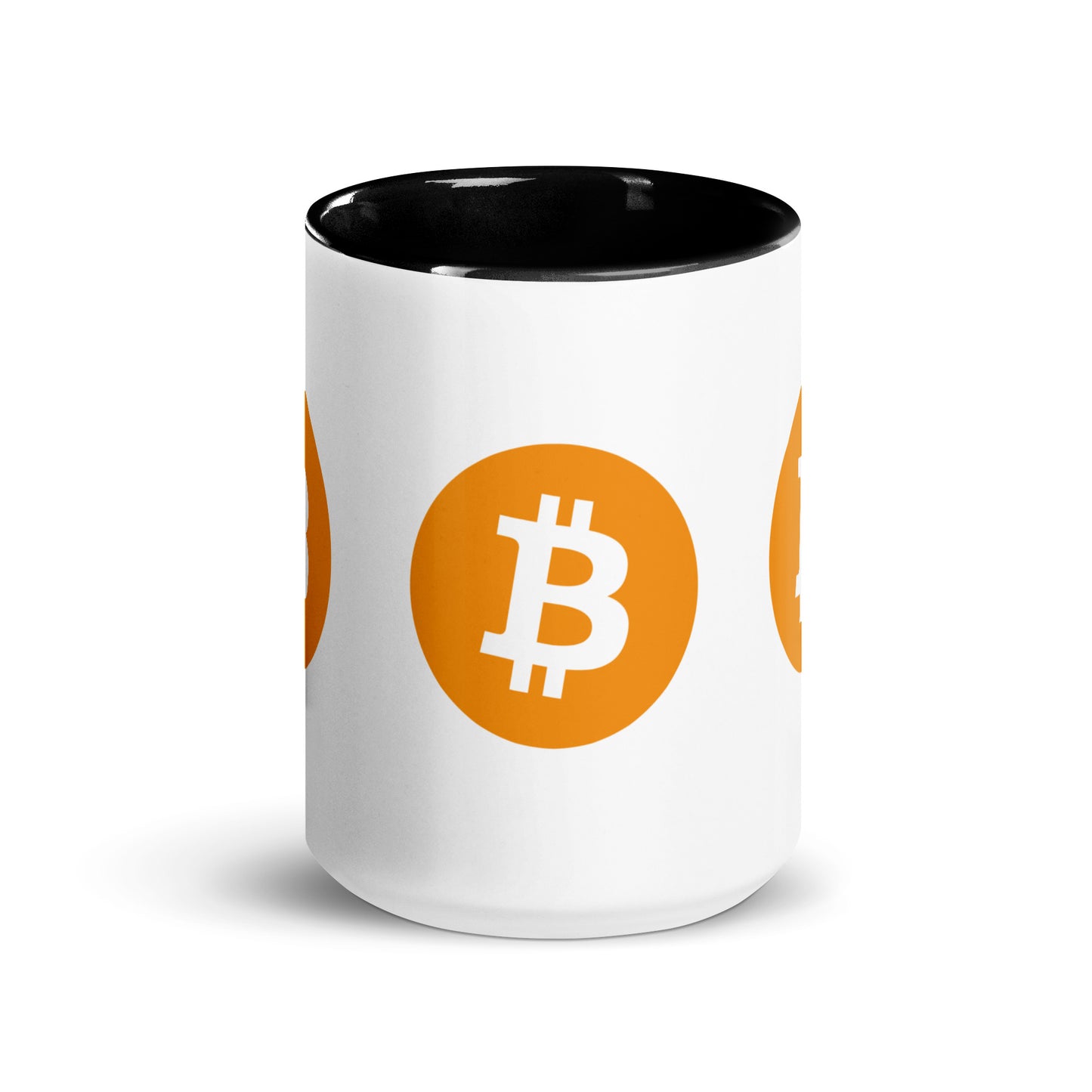 Bitcoin Tasse Schwarz oder Orange