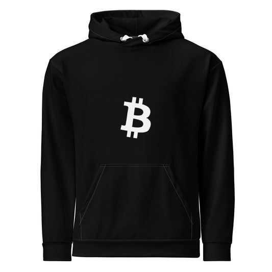 Damen Classic Bitcoin Hoodie Schwarz