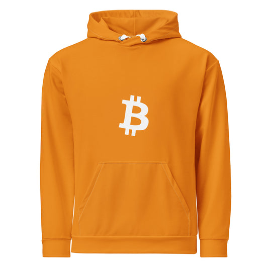 Herren Classic Bitcoin Hoodie Orange