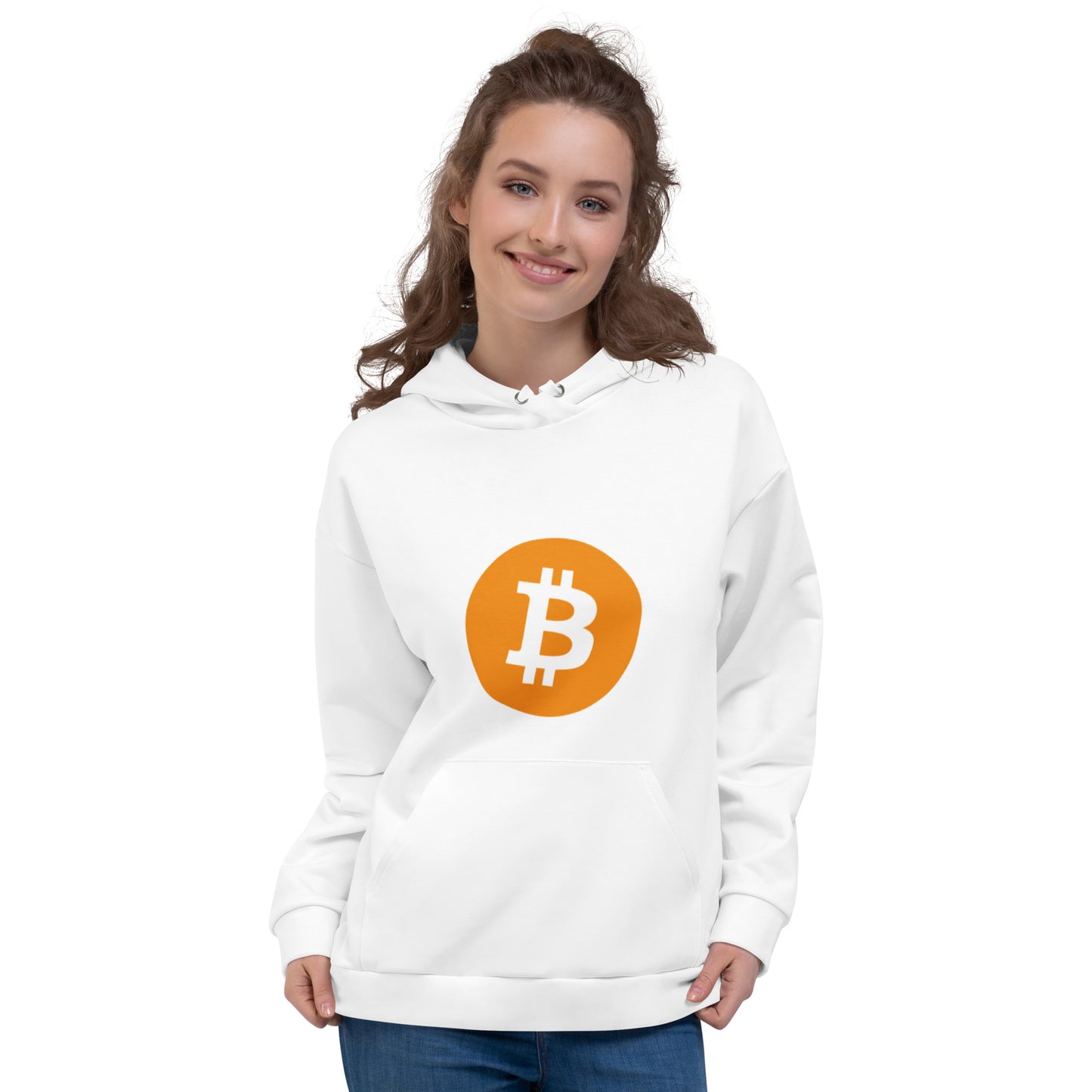 Damen Classic Bitcoin Hoodie Weiß