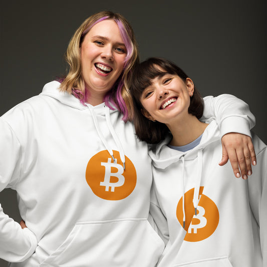 Damen Classic Bitcoin Hoodie Weiß