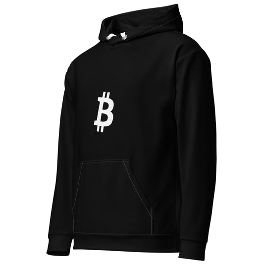 Herren Classic Bitcoin Hoodie Schwarz