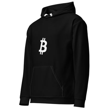 Damen Classic Bitcoin Hoodie Schwarz