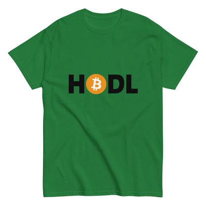 HODL t-shirt ajhodl design green