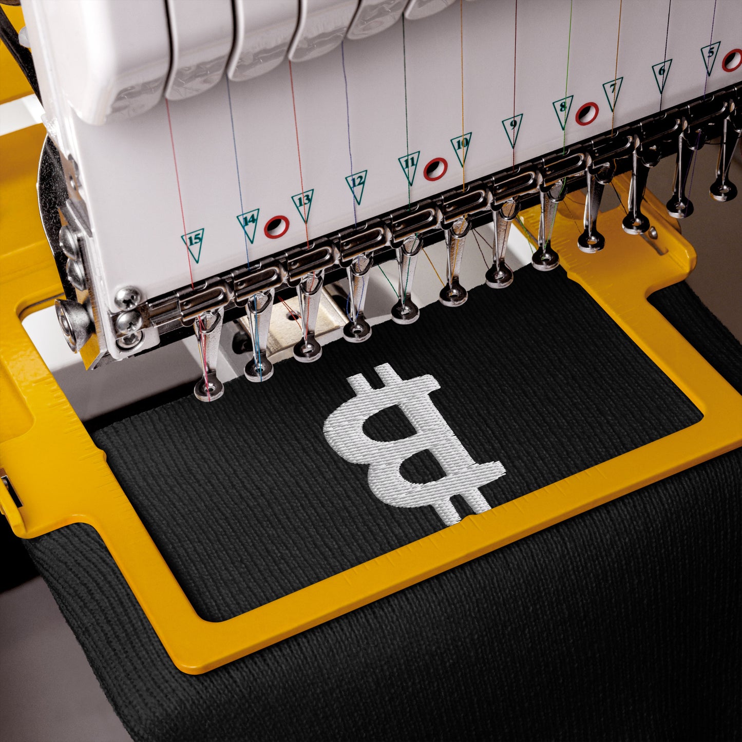 Damen Bitcoin Logo Beanie Weiss