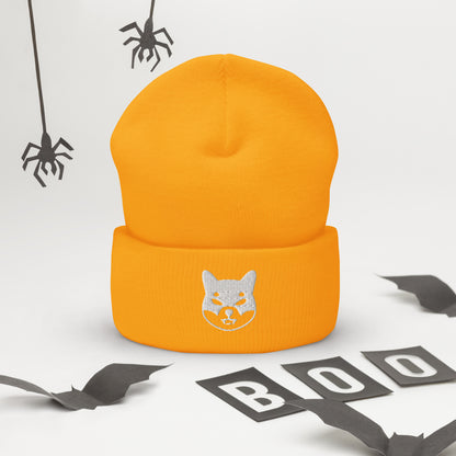 Herren Batman Shiba Inu Beanie Weiss