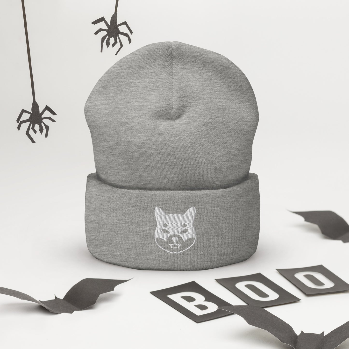 Herren Batman Shiba Inu Beanie Weiss