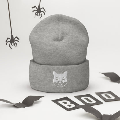 Herren Batman Shiba Inu Beanie Weiss