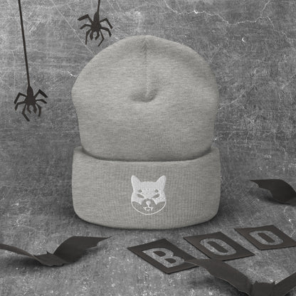 Herren Batman Shiba Inu Beanie Weiss