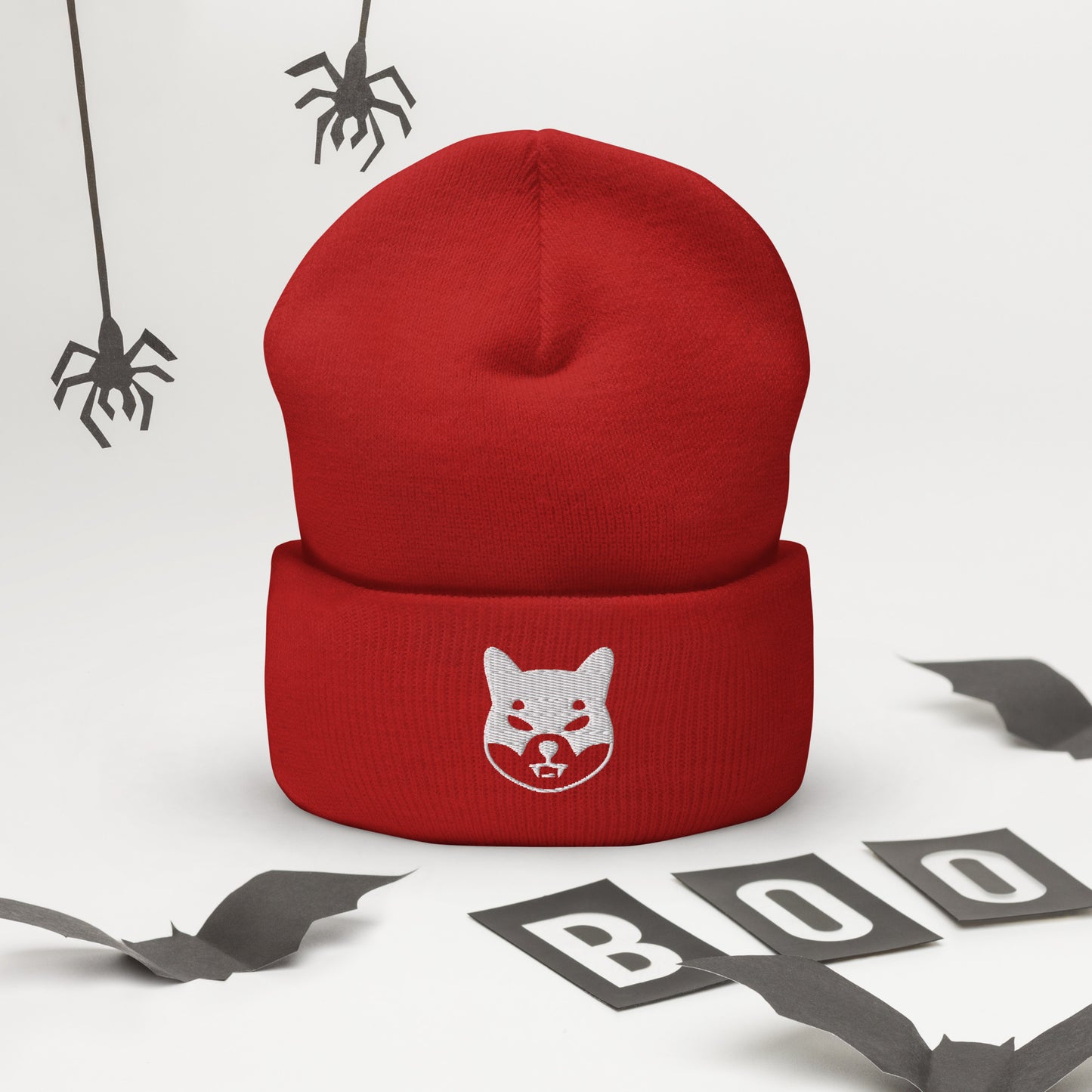 Herren Batman Shiba Inu Beanie Weiss