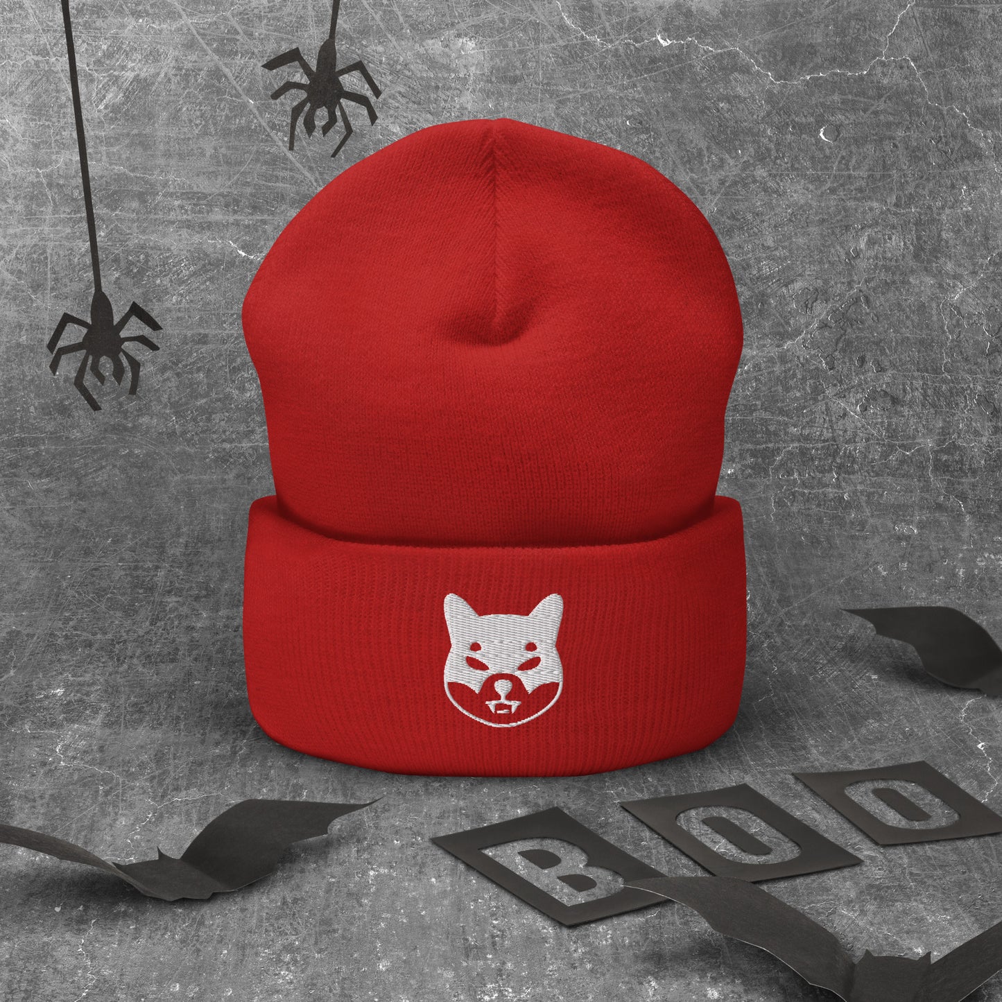 Herren Batman Shiba Inu Beanie Weiss