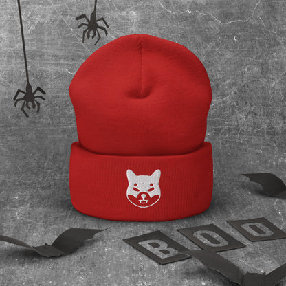 Herren Batman Shiba Inu Beanie Weiss