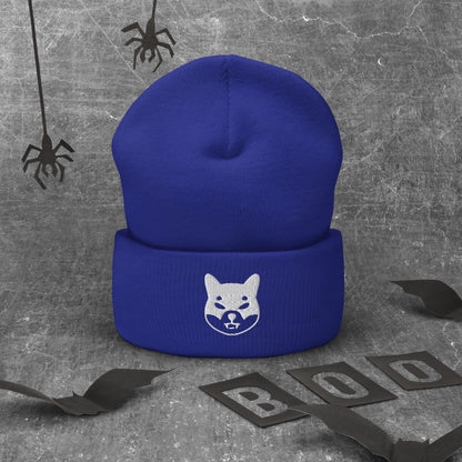 Herren Batman Shiba Inu Beanie Weiss