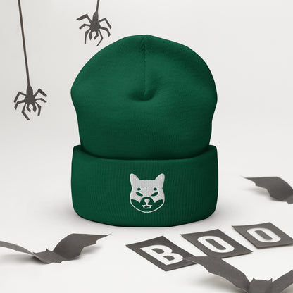 Herren Batman Shiba Inu Beanie Weiss