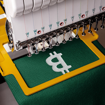 Damen Bitcoin Logo Beanie Weiss