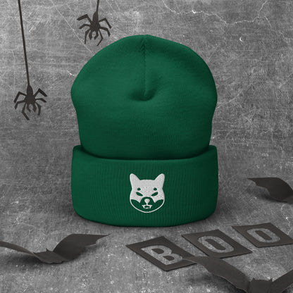 Herren Batman Shiba Inu Beanie Weiss