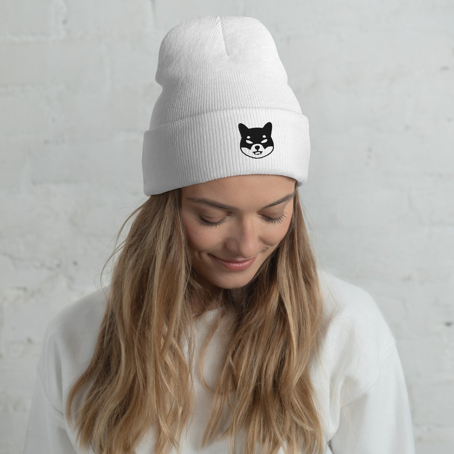 Damen Batman Shiba Inu Beanie Schwarz