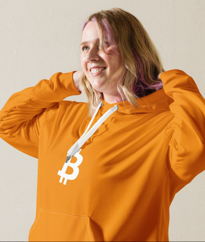 Der Klassiker: Damen Hoodie mit Bitcoin Logo für Crypto-Enthusiasten - AJHODL Fashion