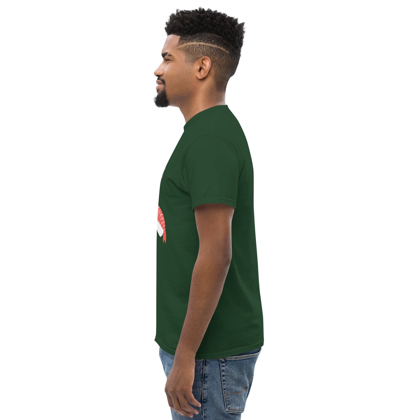 Herren Sushi Swap T-Shirt – grünes Krypto-Merch Shirt für Herren – AJHODL Fashion
