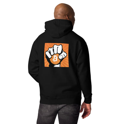 Herren Hoodie mit der Bitcoin Fist für Bitcoin-Maxis - AJHODL Fashion