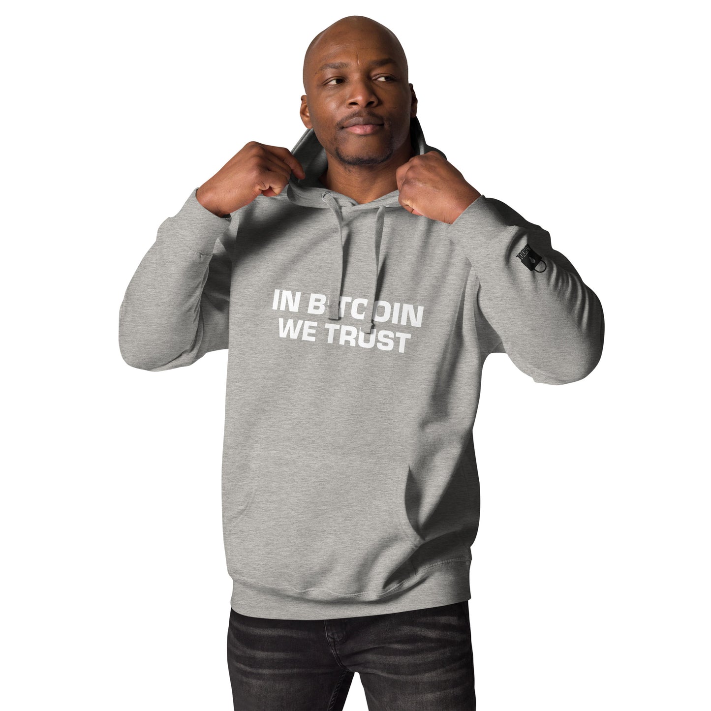 Herren In Bitcoin We Trust Hoodie für Bitcoin-Maxis –  mit AJHODL Branding - AJHODL Fashion