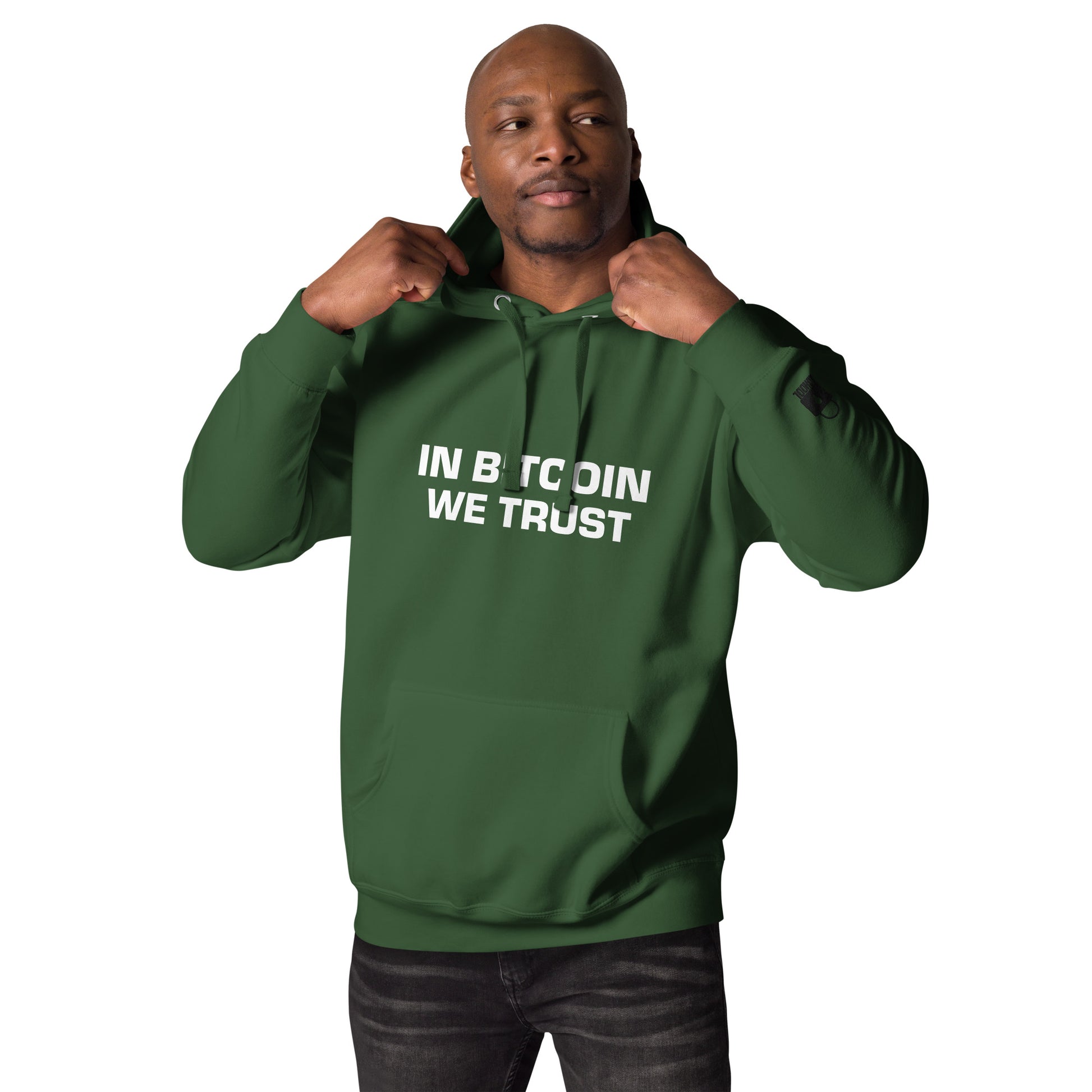 Herren In Bitcoin We Trust Hoodie für Bitcoin-Maxis –  mit AJHODL Branding - AJHODL Fashion
