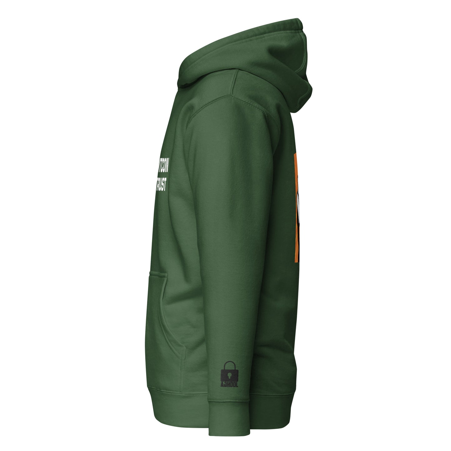 Herren Hoodie mit der Bitcoin Fist für Bitcoin-Maxis - AJHODL Fashion