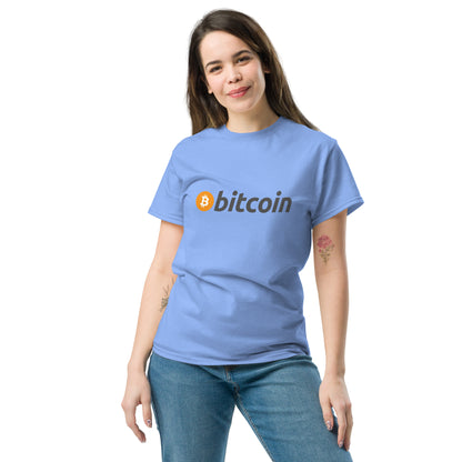 Damen Bitcoin Schriftzug T-Shirt