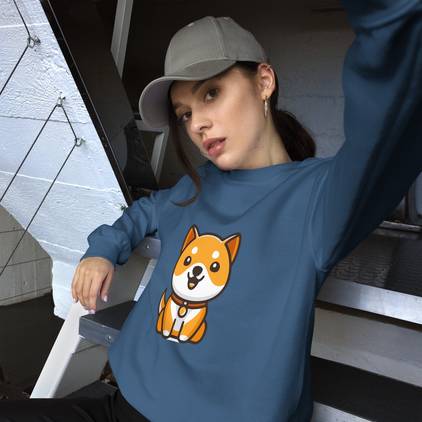 Damen Baby Shiba Inu Sweater