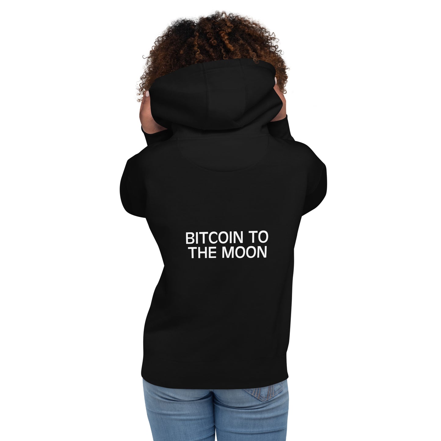 Damen Bitcoin To The Moon Hoodie