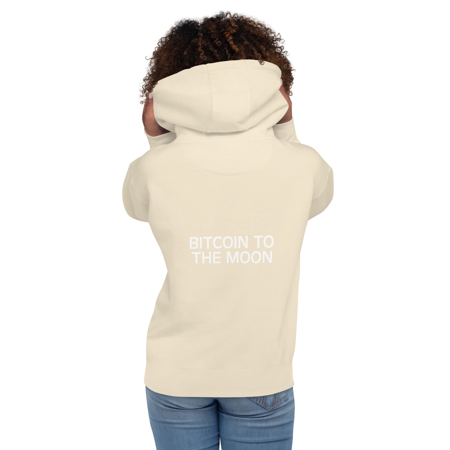 Damen Bitcoin To The Moon Hoodie