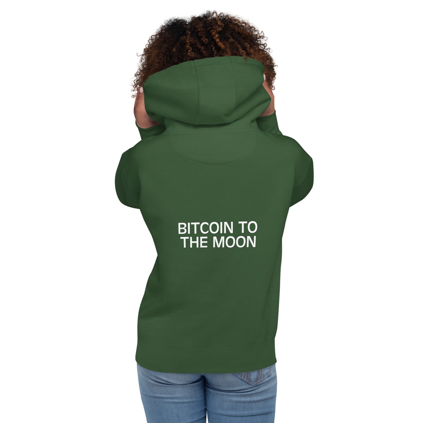 Damen Bitcoin To The Moon Hoodie