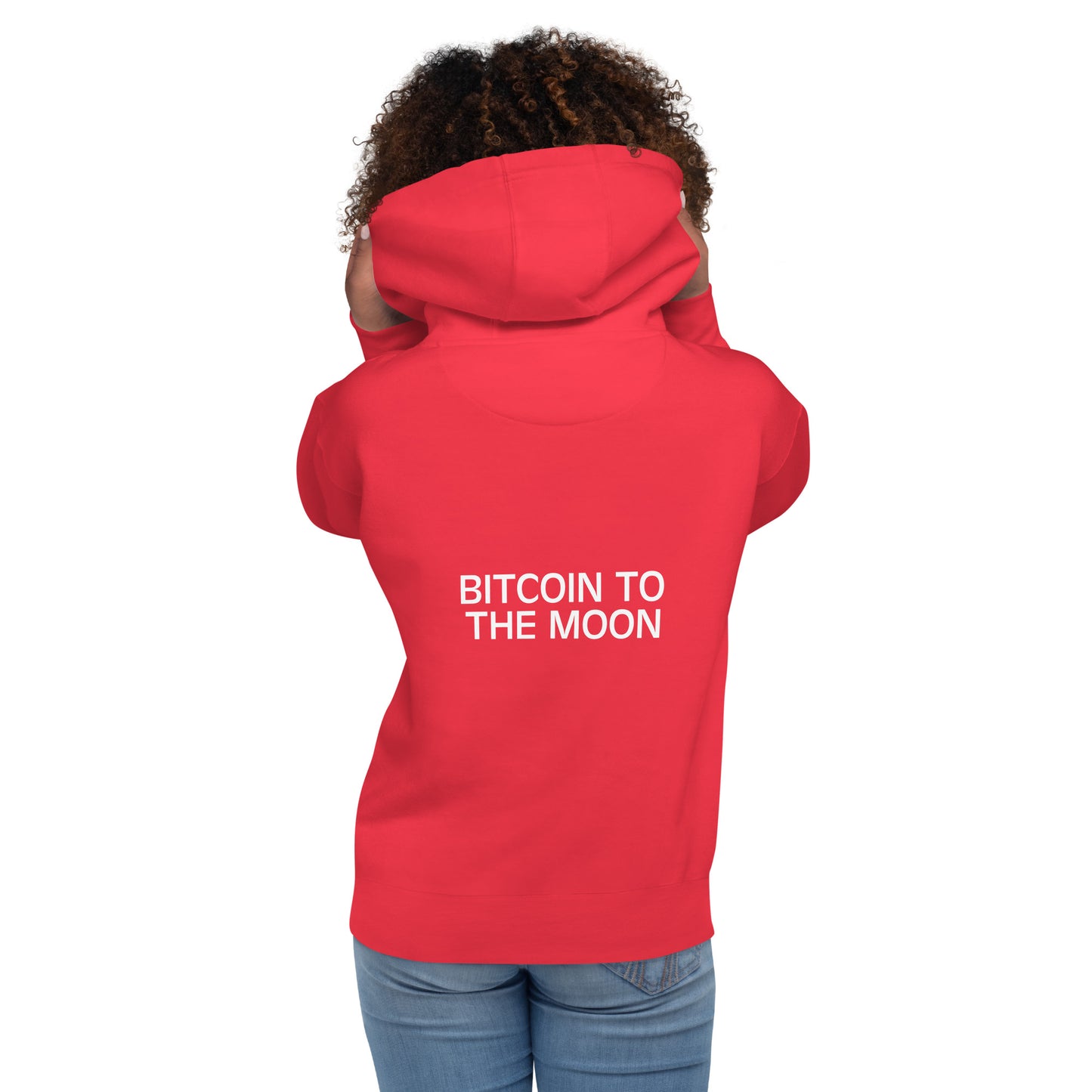 Damen Bitcoin To The Moon Hoodie