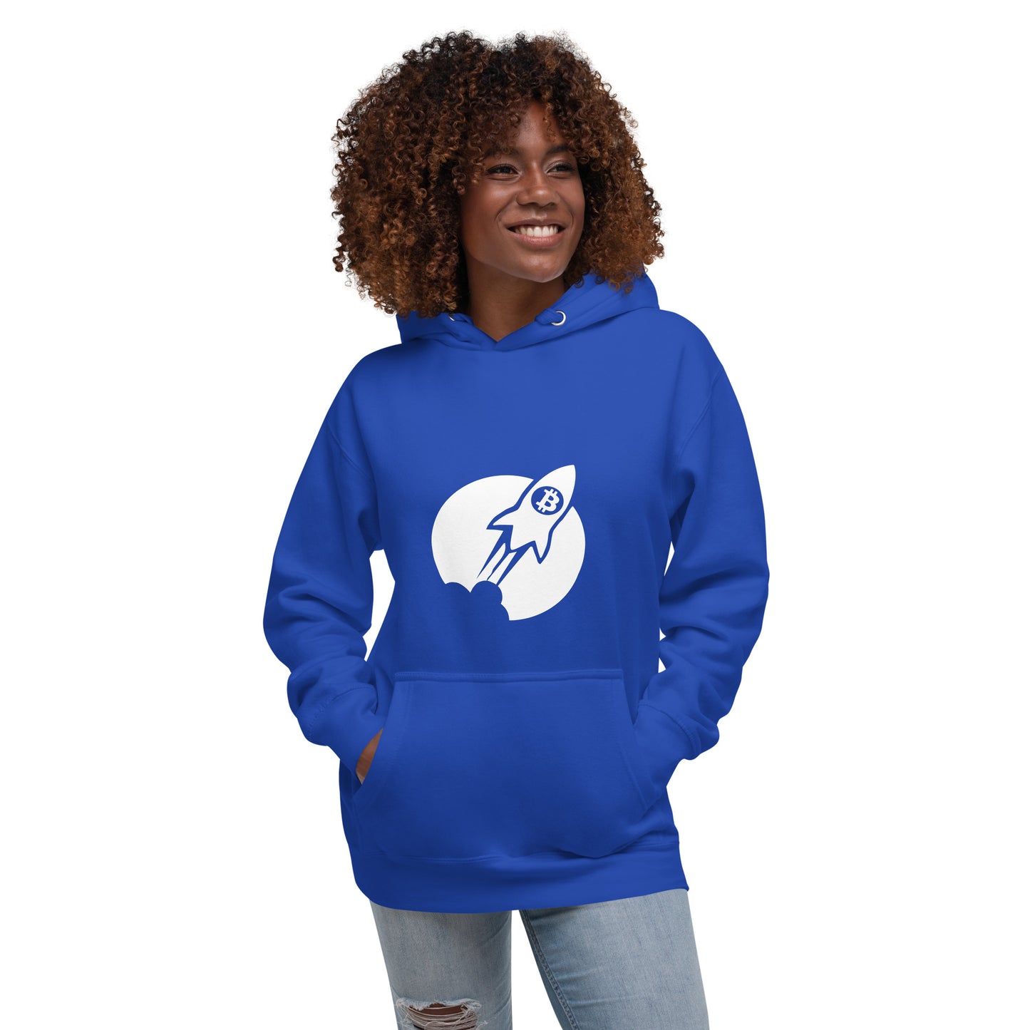 Damen Bitcoin To The Moon Hoodie