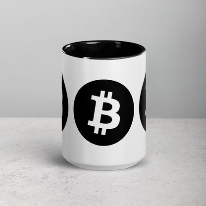 Bitcoin Tasse Schwarz oder Gelb